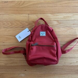 Herschel nova mini backpack in Ketchup BNWT